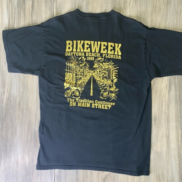 Men’s Harley Davidson T-shirt Bike Week 1999 Daytona Beach, Florida, Black XL - Picture 3 of 5